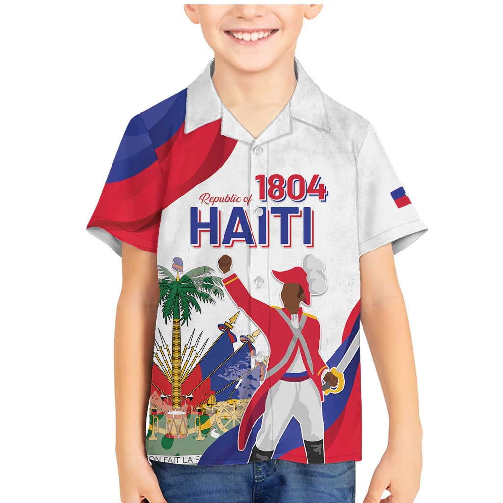 Personalised Haiti 221st Anniversary Independence Day Family Matching Mermaid Dress and Hawaiian Shirt LT05 - Wonder Print Shop