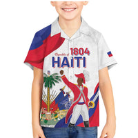 Personalised Haiti 221st Anniversary Independence Day Family Matching Mermaid Dress and Hawaiian Shirt LT05 - Wonder Print Shop