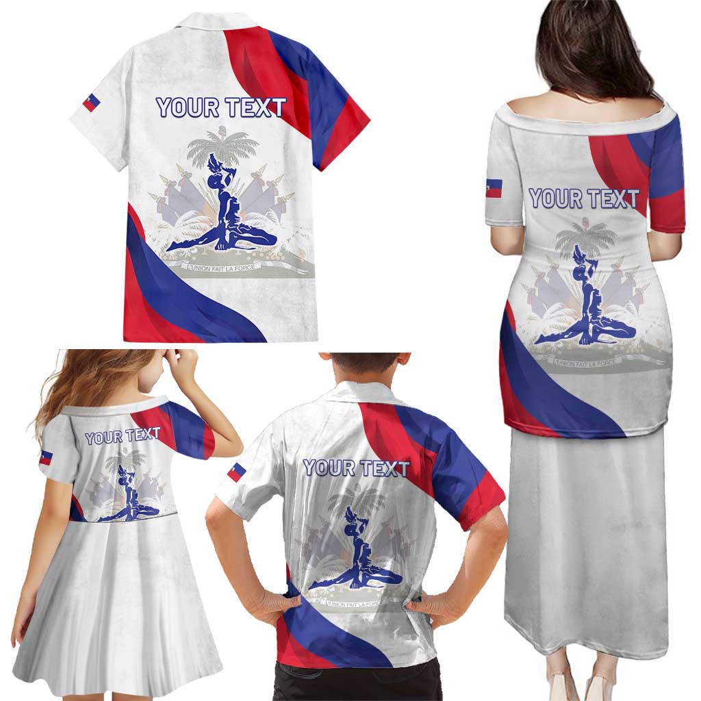 Personalised Haiti 221st Anniversary Independence Day Family Matching Puletasi and Hawaiian Shirt LT05 - Wonder Print Shop