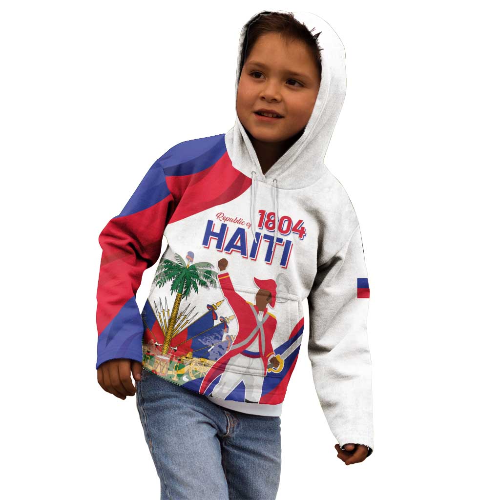 Personalised Haiti 221st Anniversary Independence Day Kid Hoodie LT05 - Wonder Print Shop