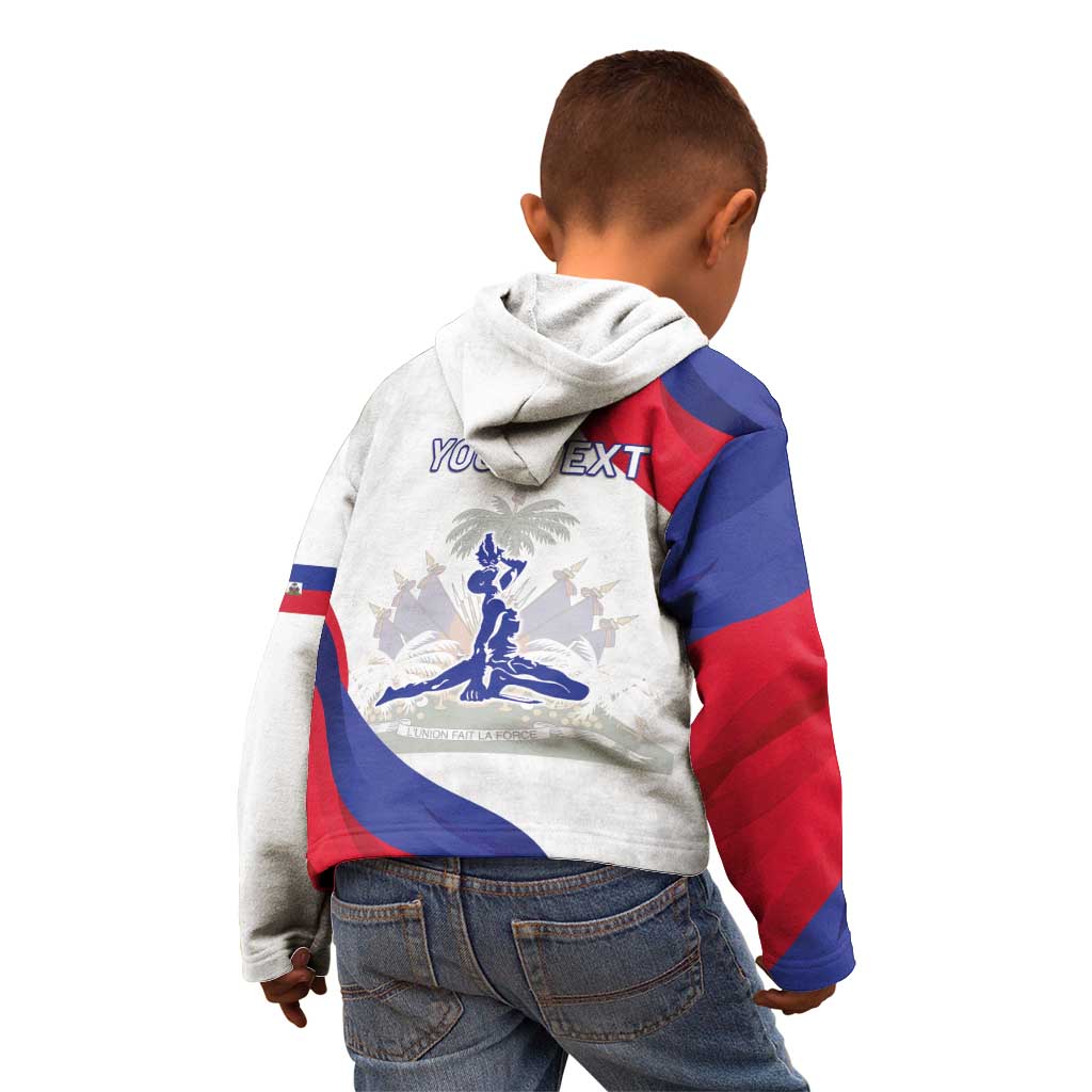 Personalised Haiti 221st Anniversary Independence Day Kid Hoodie LT05 - Wonder Print Shop