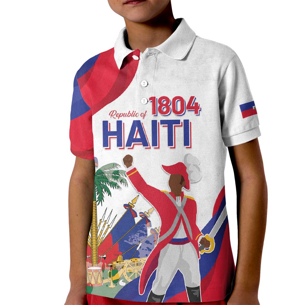 Personalised Haiti 221st Anniversary Independence Day Kid Polo Shirt LT05 - Wonder Print Shop