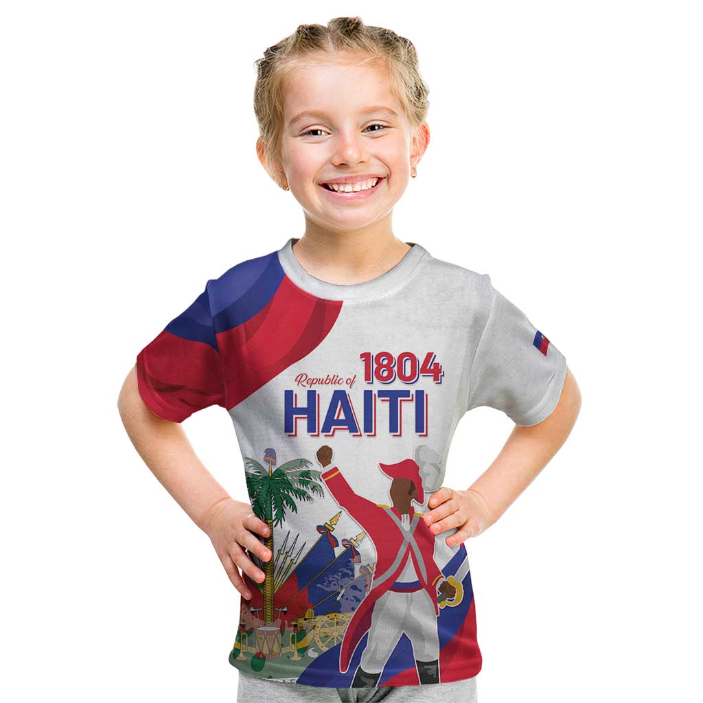 Personalised Haiti 221st Anniversary Independence Day Kid T Shirt LT05 - Wonder Print Shop