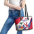 Haiti 221st Anniversary Independence Day Leather Tote Bag LT05 - Wonder Print Shop