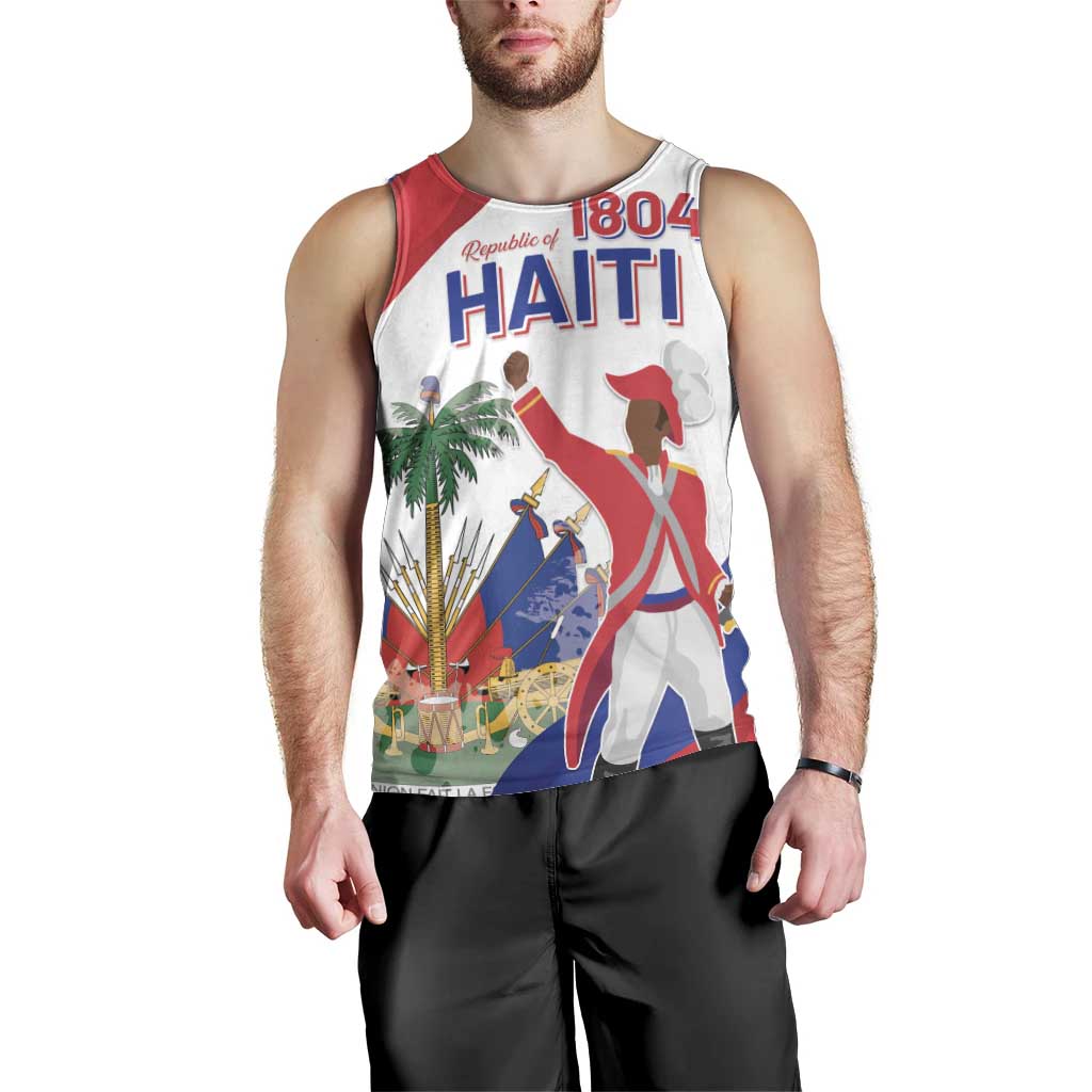 Personalised Haiti 221st Anniversary Independence Day Men Tank Top LT05 - Wonder Print Shop