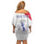 Personalised Haiti 221st Anniversary Independence Day Off Shoulder Short Dress LT05 - Wonder Print Shop