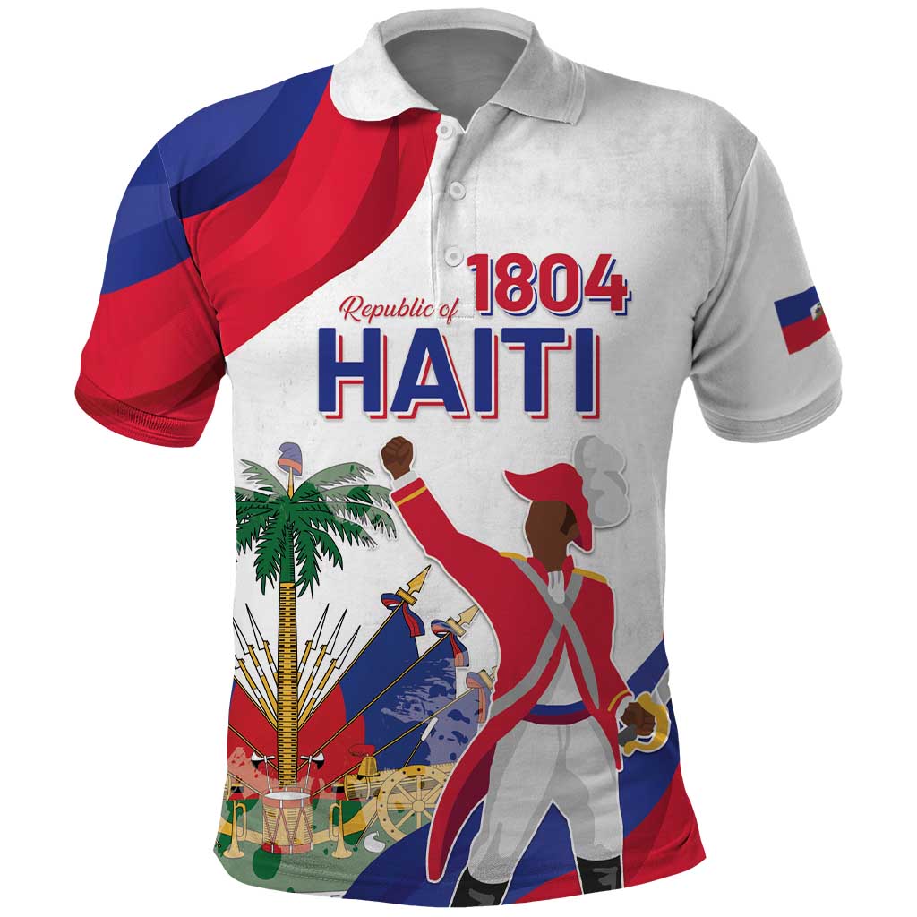 Personalised Haiti 221st Anniversary Independence Day Polo Shirt LT05 - Wonder Print Shop