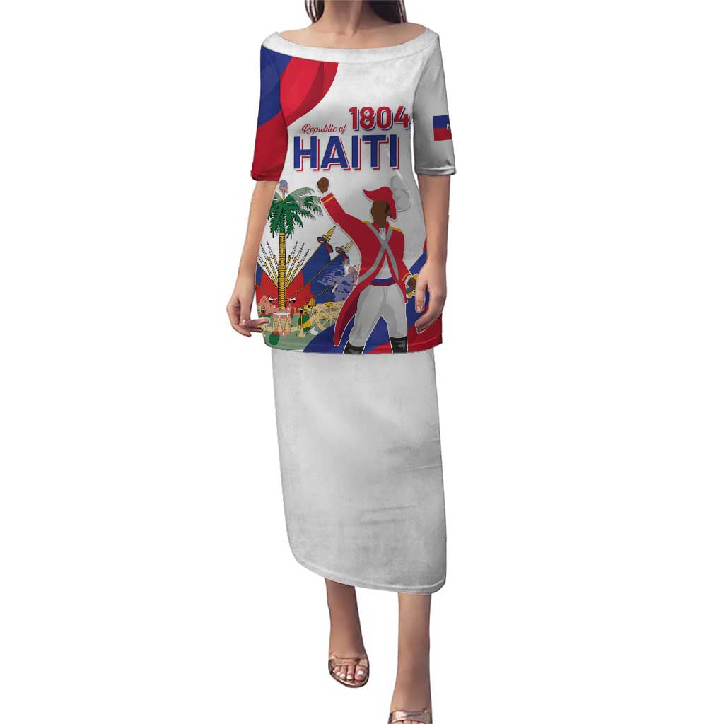 Personalised Haiti 221st Anniversary Independence Day Puletasi LT05 - Wonder Print Shop