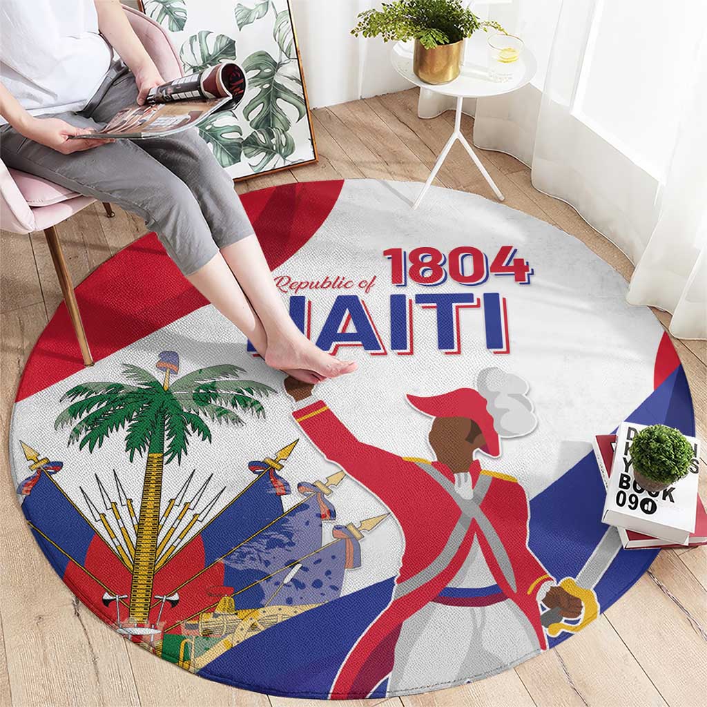 Haiti 221st Anniversary Independence Day Round Carpet