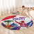 Haiti 221st Anniversary Independence Day Round Carpet