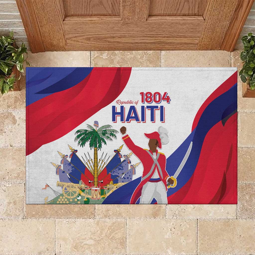 Haiti 221st Anniversary Independence Day Rubber Doormat LT05 - Wonder Print Shop