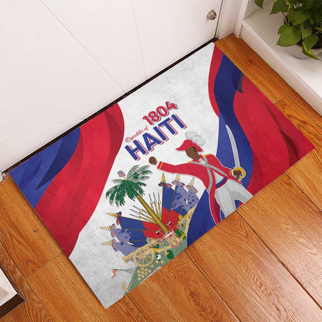 Haiti 221st Anniversary Independence Day Rubber Doormat LT05 - Wonder Print Shop