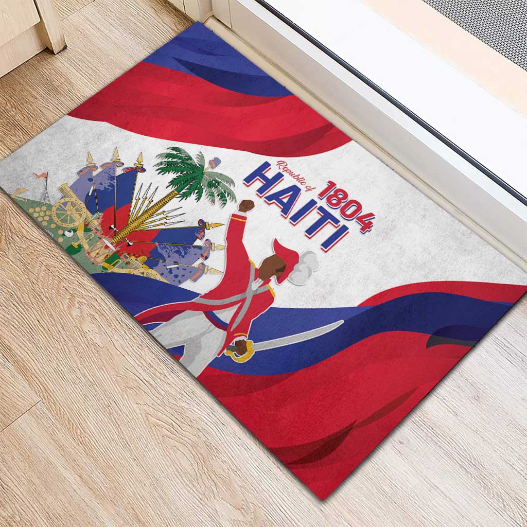 Haiti 221st Anniversary Independence Day Rubber Doormat LT05 - Wonder Print Shop