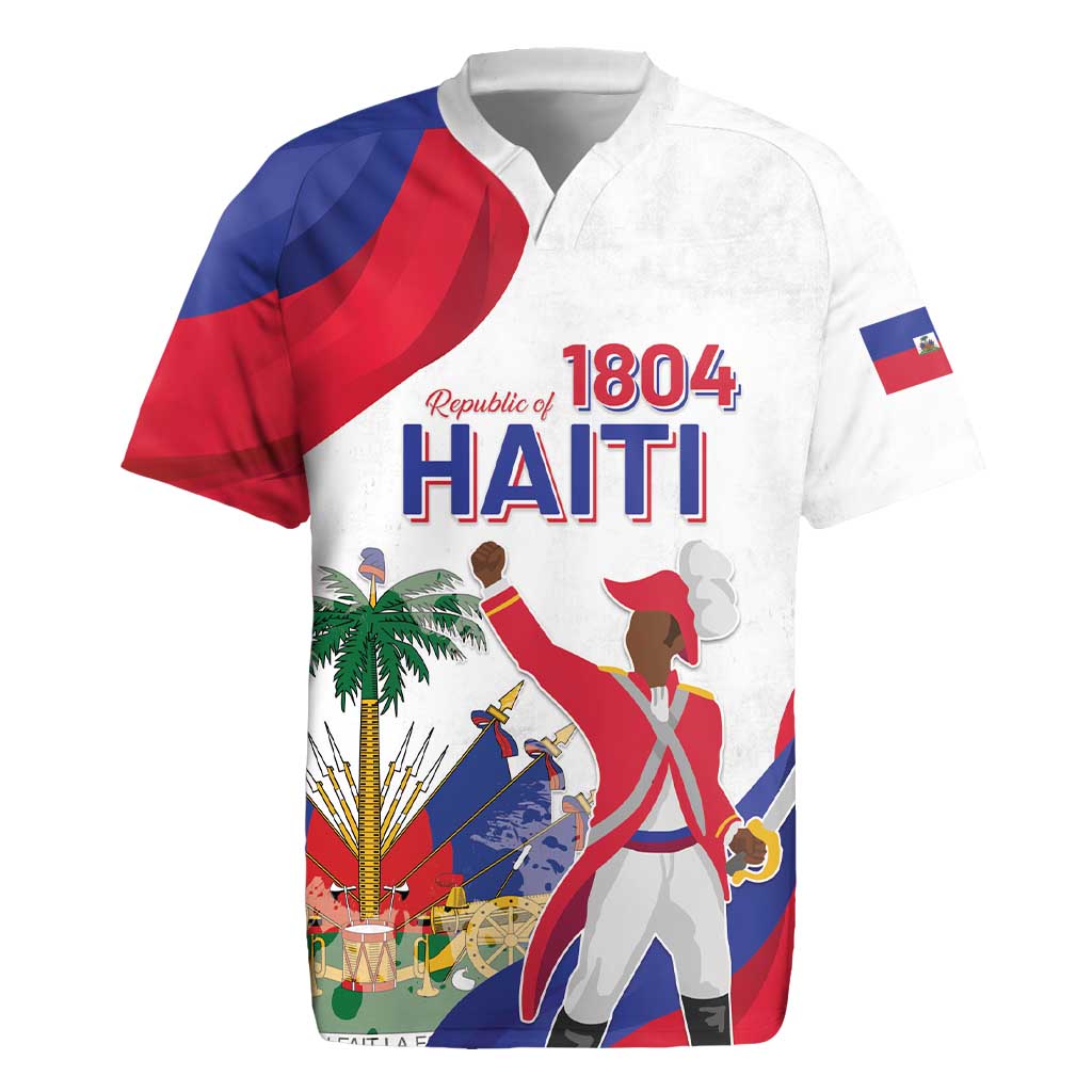 Personalised Haiti 221st Anniversary Independence Day Rugby Jersey LT05 - Wonder Print Shop