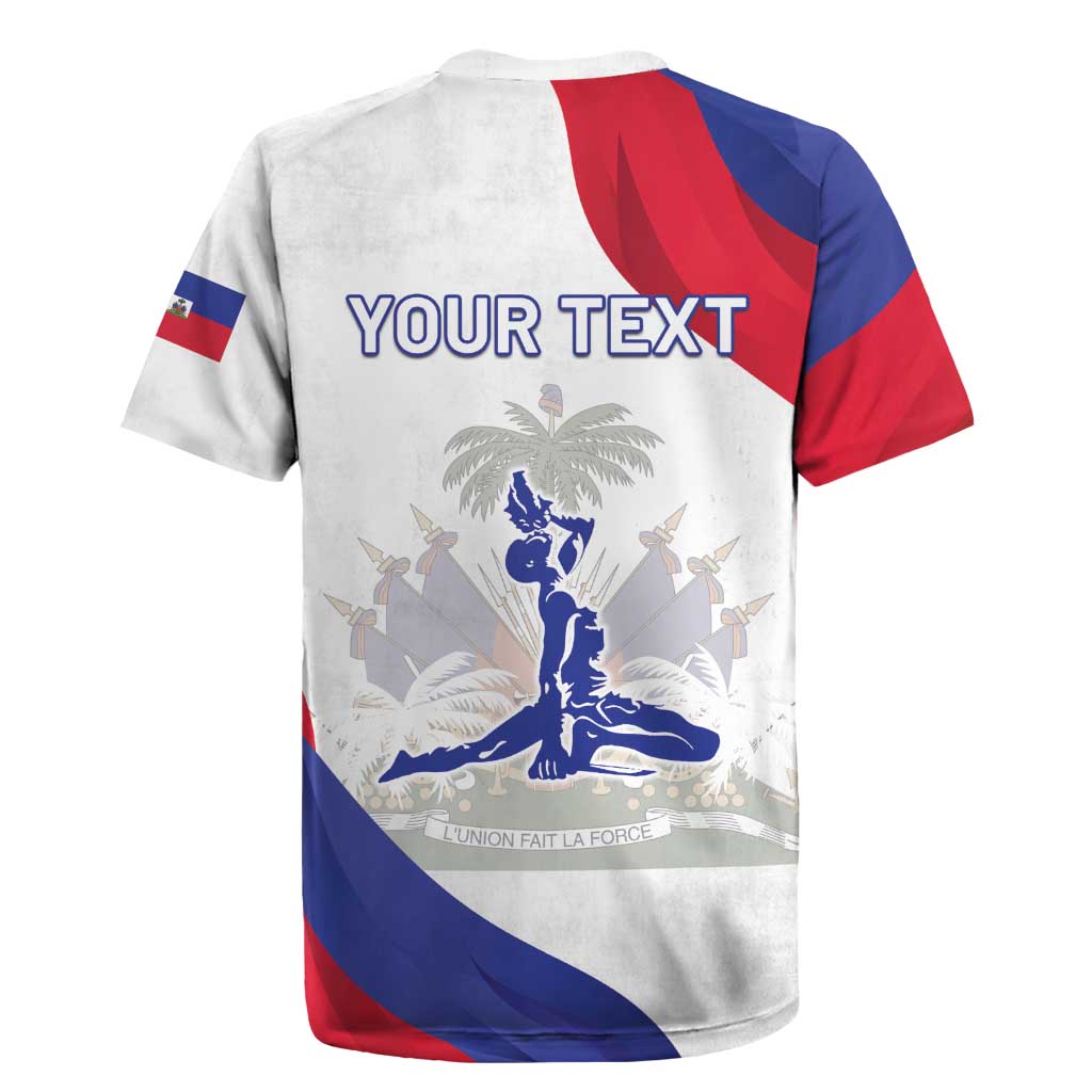 Personalised Haiti 221st Anniversary Independence Day Rugby Jersey LT05 - Wonder Print Shop