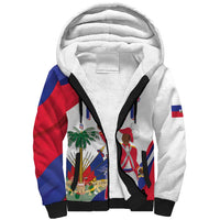 Personalised Haiti 221st Anniversary Independence Day Sherpa Hoodie LT05 - Wonder Print Shop