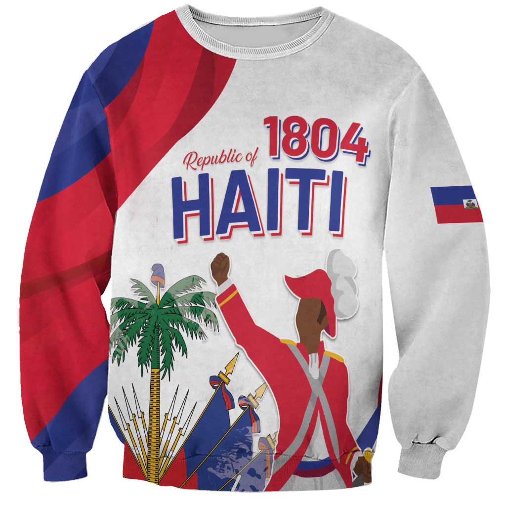 Personalised Haiti 221st Anniversary Independence Day Sweatshirt LT05 - Wonder Print Shop