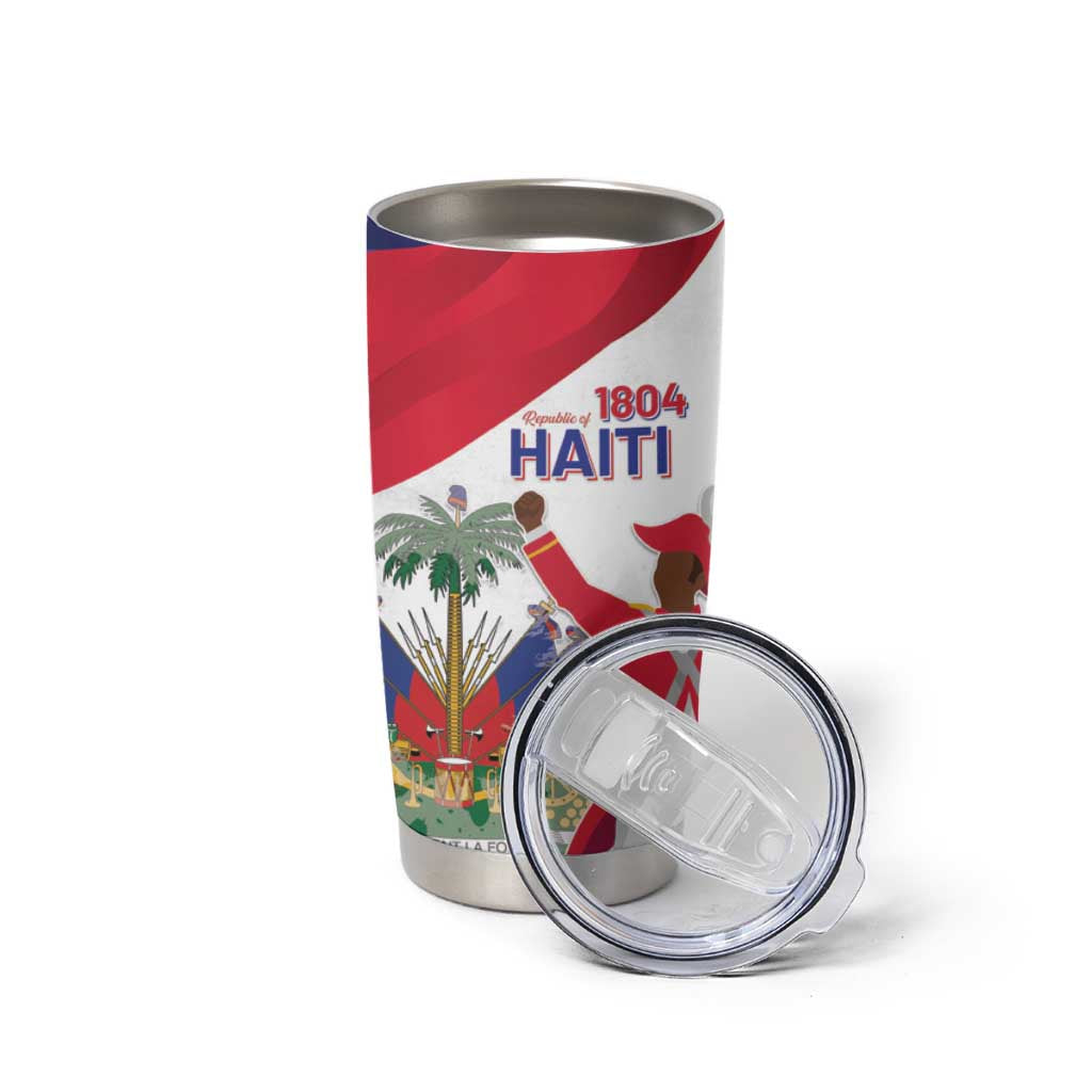 Personalised Haiti 221st Anniversary Independence Day Tumbler Cup LT05 - Wonder Print Shop