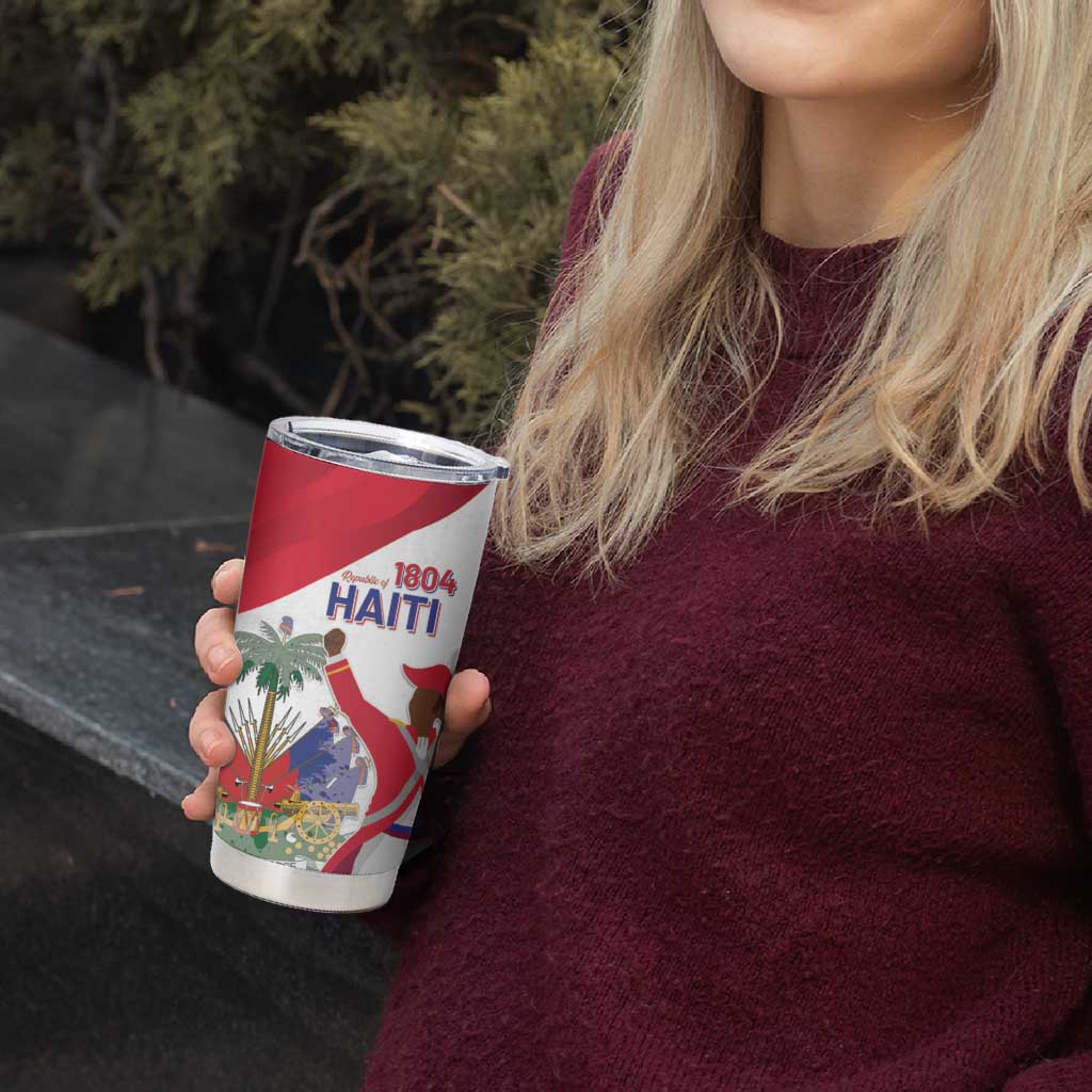 Personalised Haiti 221st Anniversary Independence Day Tumbler Cup LT05 - Wonder Print Shop