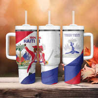 Personalised Haiti 221st Anniversary Independence Day Tumbler With Handle LT05 - Wonder Print Shop