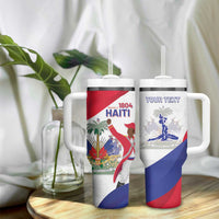 Personalised Haiti 221st Anniversary Independence Day Tumbler With Handle LT05 - Wonder Print Shop
