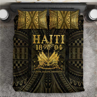 Haiti 1804 Bedding Set Polynesian Gold Neg Maron LT05 - Wonder Print Shop