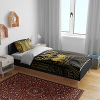 Haiti 1804 Bedding Set Polynesian Gold Neg Maron LT05 - Wonder Print Shop