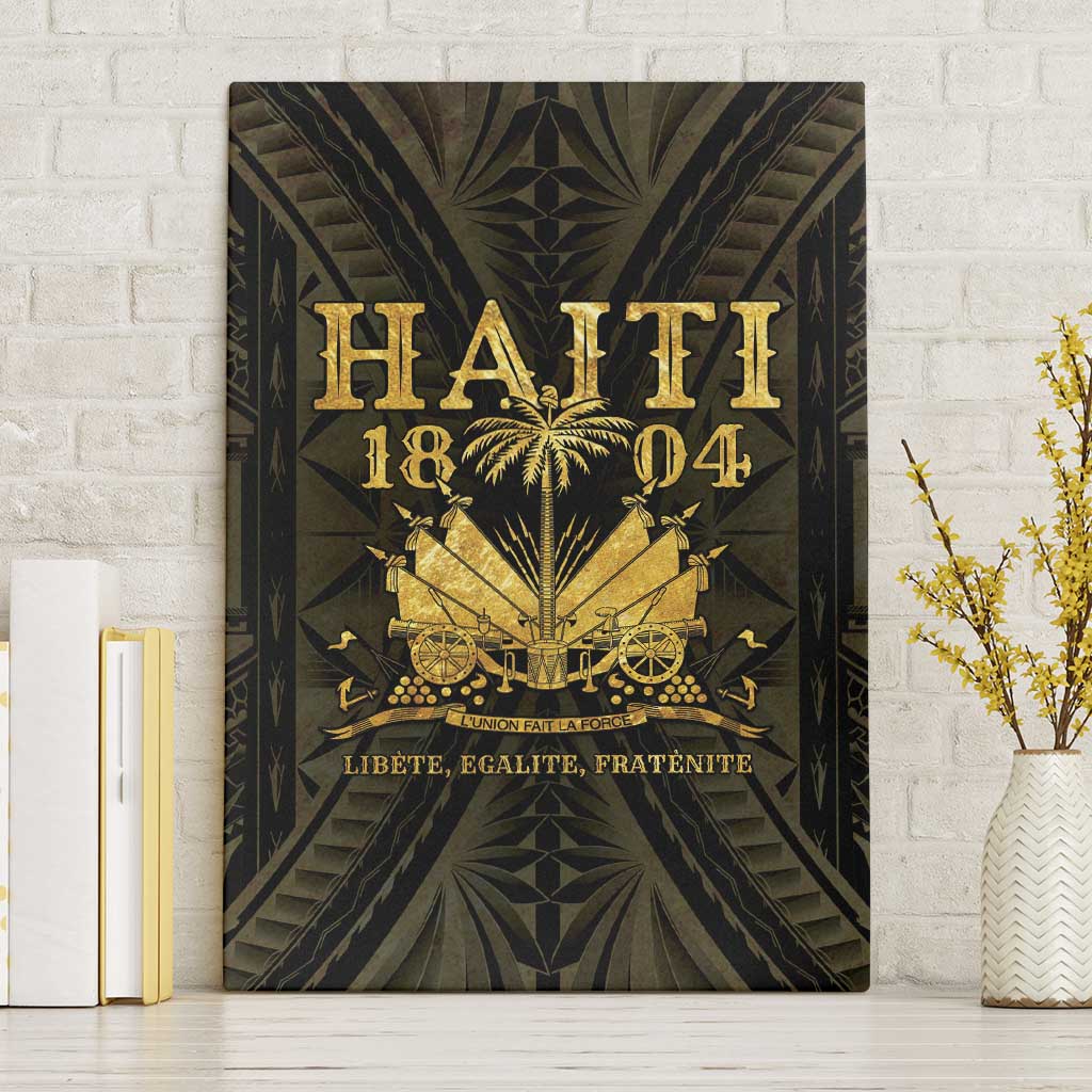 Haiti 1804 Canvas Wall Art Polynesian Gold Neg Maron LT05 - Wonder Print Shop