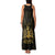 Haiti 1804 Family Matching Tank Maxi Dress and Hawaiian Shirt Polynesian Gold Neg Maron LT05 - Wonder Print Shop