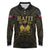 Haiti 1804 Long Sleeve Polo Shirt Polynesian Gold Neg Maron LT05 - Wonder Print Shop