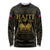 Haiti 1804 Long Sleeve Shirt Polynesian Gold Neg Maron LT05 - Wonder Print Shop