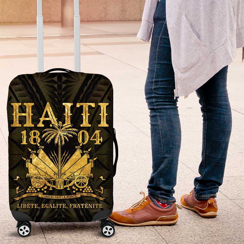 Haiti 1804 Luggage Cover Polynesian Gold Neg Maron LT05 - Wonder Print Shop