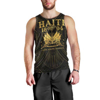 Haiti 1804 Men Tank Top Polynesian Gold Neg Maron LT05 - Wonder Print Shop