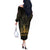Haiti 1804 Off The Shoulder Long Sleeve Dress Polynesian Gold Neg Maron LT05 - Wonder Print Shop