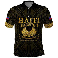 Haiti 1804 Polo Shirt Polynesian Gold Neg Maron LT05 - Wonder Print Shop