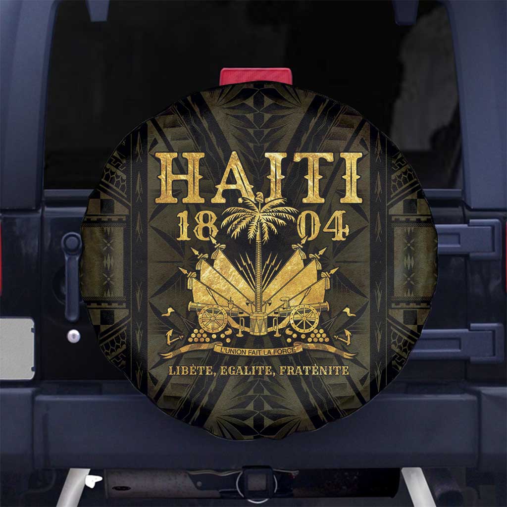 Haiti 1804 Spare Tire Cover Polynesian Gold Neg Maron LT05 - Wonder Print Shop