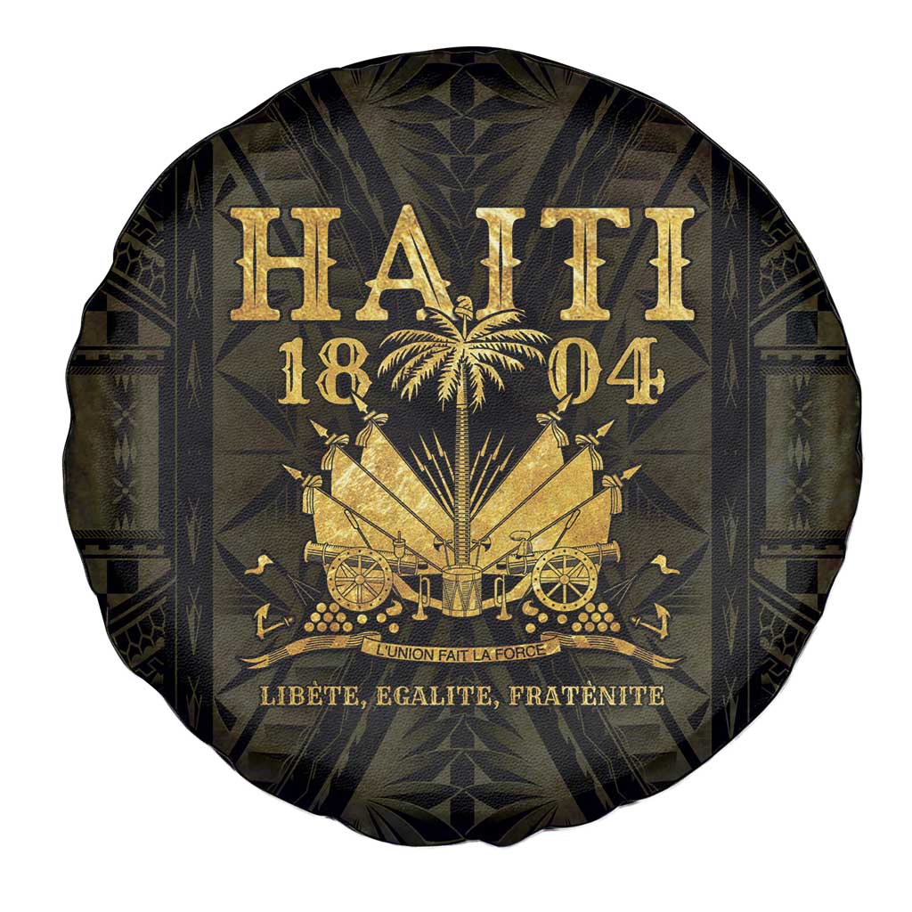 Haiti 1804 Spare Tire Cover Polynesian Gold Neg Maron LT05 - Wonder Print Shop