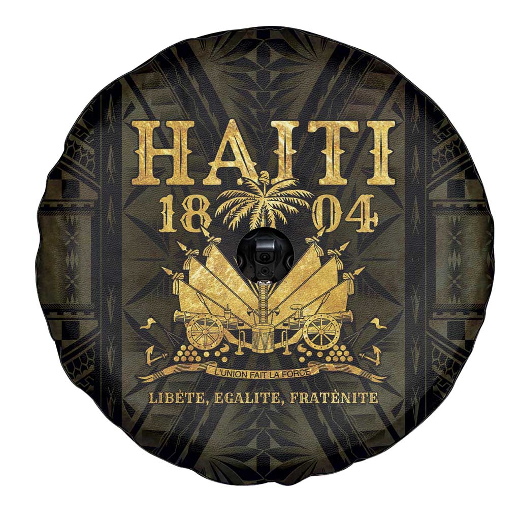Haiti 1804 Spare Tire Cover Polynesian Gold Neg Maron LT05 - Wonder Print Shop