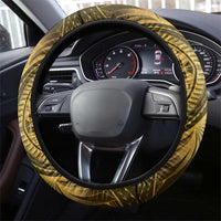 Haiti 1804 Steering Wheel Cover Polynesian Gold Neg Maron LT05 - Wonder Print Shop