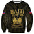 Haiti 1804 Sweatshirt Polynesian Gold Neg Maron LT05 - Wonder Print Shop