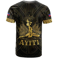 Haiti 1804 T Shirt Polynesian Gold Neg Maron LT05 - Wonder Print Shop