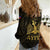 Haiti 1804 Women Casual Shirt Polynesian Gold Neg Maron LT05 - Wonder Print Shop