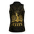 Haiti 1804 Women Sleeveless Polo Shirt Polynesian Gold Neg Maron LT05 - Wonder Print Shop