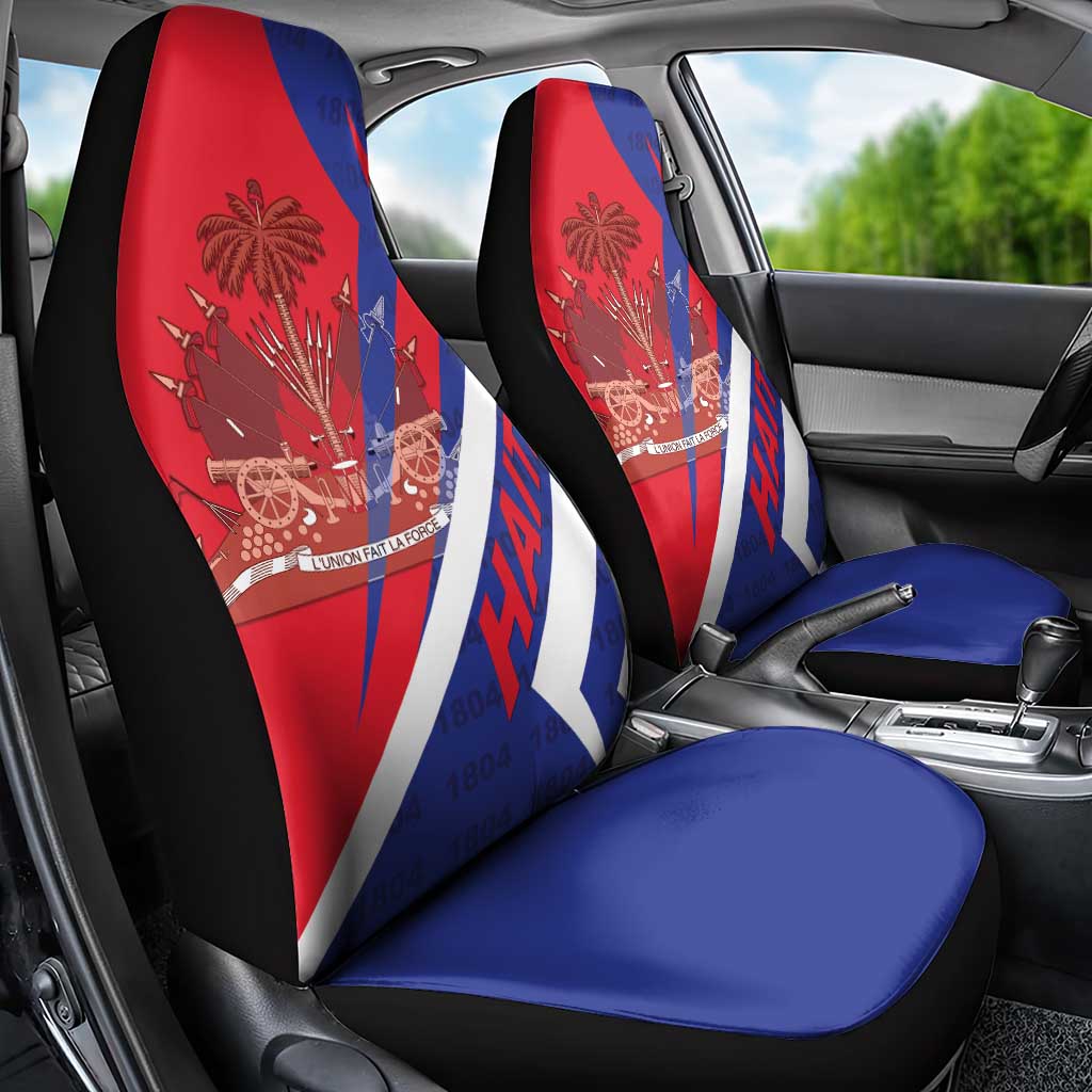 Haiti 1804 Car Seat Cover Coat Of Arms Simple Style LT05 - Wonder Print Shop