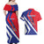Personalised Haiti 1804 Couples Matching Off Shoulder Maxi Dress and Hawaiian Shirt Coat Of Arms Simple Style LT05 - Wonder Print Shop