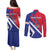 Personalised Haiti 1804 Couples Matching Puletasi and Long Sleeve Button Shirt Coat Of Arms Simple Style LT05 - Wonder Print Shop