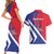 Personalised Haiti 1804 Couples Matching Short Sleeve Bodycon Dress and Hawaiian Shirt Coat Of Arms Simple Style LT05 - Wonder Print Shop