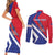 Personalised Haiti 1804 Couples Matching Short Sleeve Bodycon Dress and Long Sleeve Button Shirt Coat Of Arms Simple Style LT05 - Wonder Print Shop