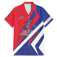 Personalised Haiti 1804 Family Matching Mermaid Dress and Hawaiian Shirt Coat Of Arms Simple Style LT05 - Wonder Print Shop