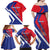 Personalised Haiti 1804 Family Matching Off Shoulder Maxi Dress and Hawaiian Shirt Coat Of Arms Simple Style LT05 - Wonder Print Shop